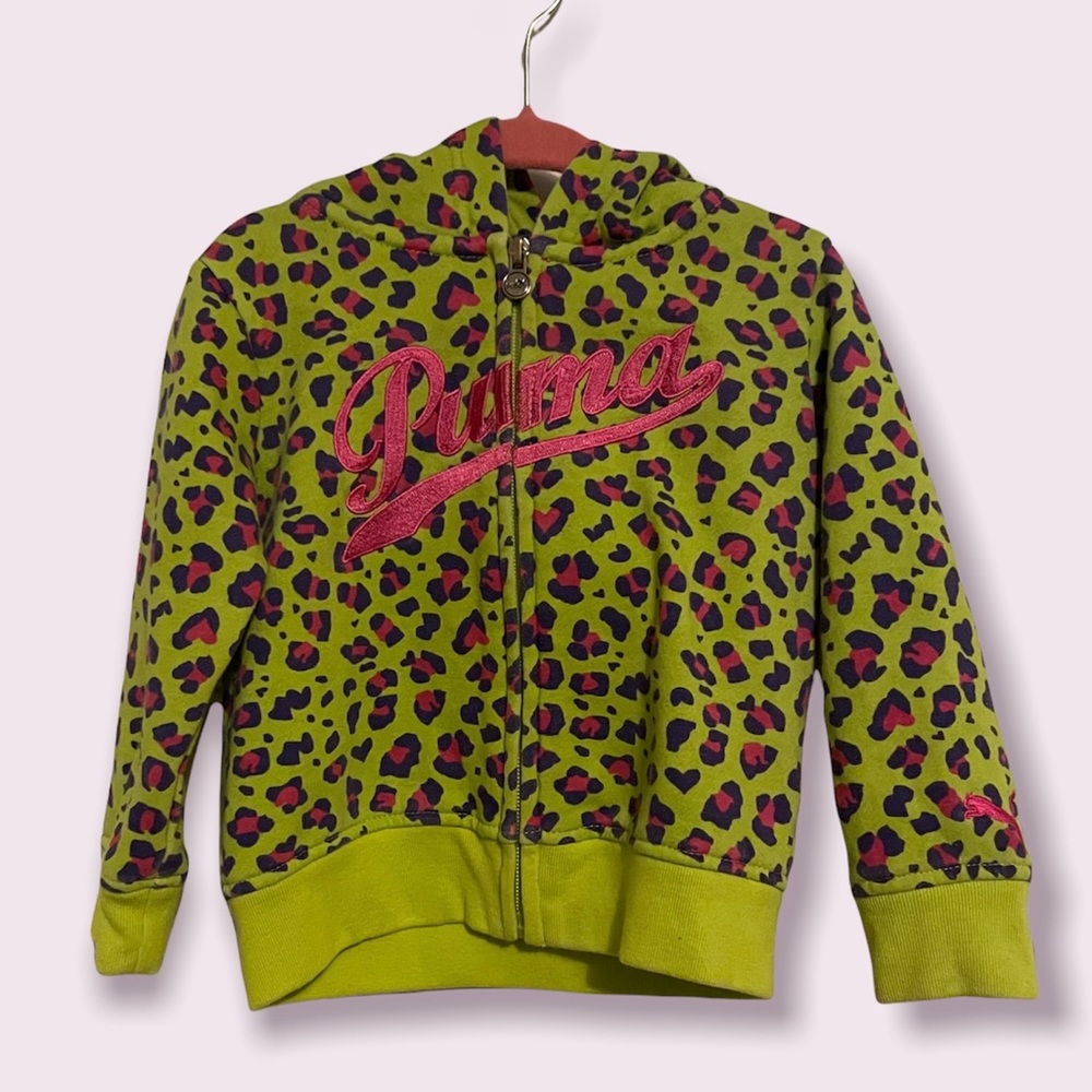 Leopard Print Puma Kids Sweatshirt 2T